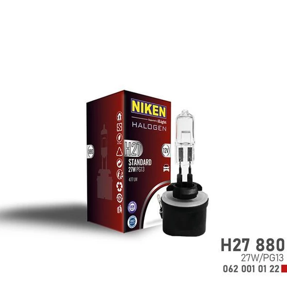 NIKEN H27W/1 880 27W HALOJEN AMPUL PG13 12V