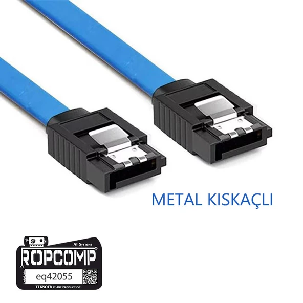 Ropcomp Harddisk Hdd SSD DVD Rom Sata3.0 Veri Kablosu 6.0 Gbps - 4