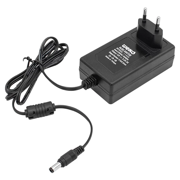 12 VOLT - 3.2 AMPER - 38 WATT 5.5*2.5 UÇLU PLASTİK KASA PRİZ TİP ADAPTÖR KUTULU YERLİ ÜRETİM - 3