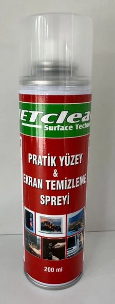 JETCLEAN 200ML PRATİK YÜZEY VE EKRAN TEMİZLEME SPREYİ