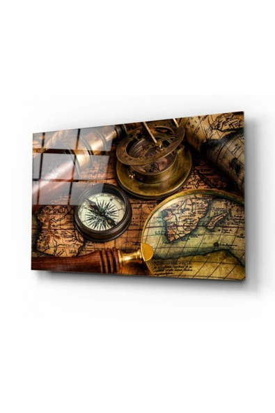 Pusula Dekoratif ve Modern Cam Tablo ürün görseli