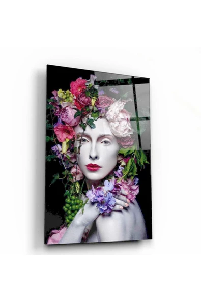 Kadın Dekoratif ve Modern Cam Tablo ürün görseli