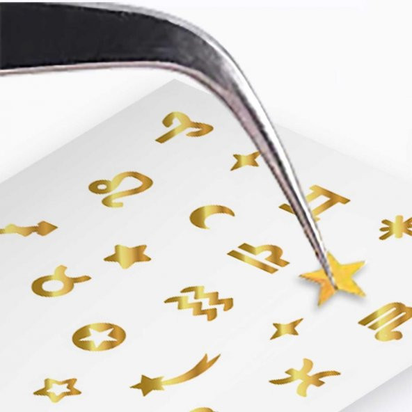 Kuşlar Metalik Tırnak Sticker, Nail Sticker, Nail Art - Resim 4