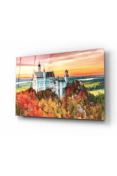 Sonbahar Dekoratif ve Modern Cam Tablo ürün görseli