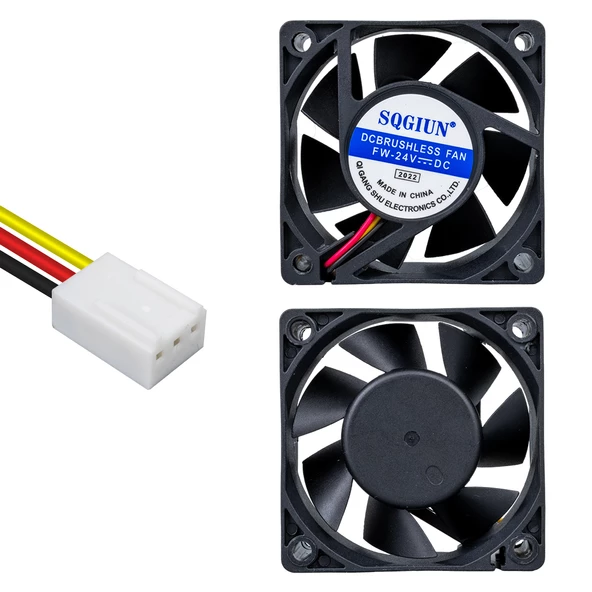 IC-216A FIRÇASIZ DC FAN 60X60X25MM 24 VOLT 3 PİN