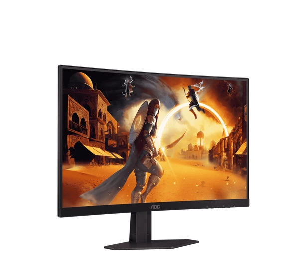 AOC C27G4ZXE 27" 280 Hz 0.3 ms Adaptive-Sync Full HD Fast VA  Curved Oyuncu Monitörü - 2