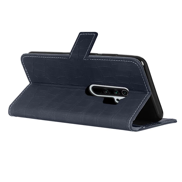Xiaomi Redmi Note 8 Pro Kılıf Kroko Desen Kapaklı Cüzdanlı - 7