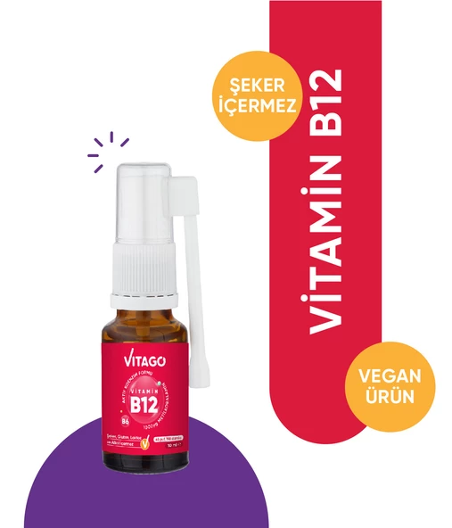 Vitago ProMetilkobalamin Vitamin B6 İçeren Oral Sprey