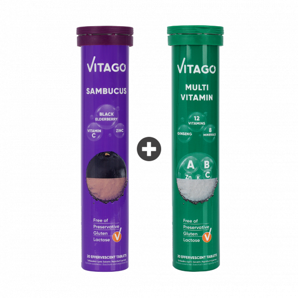 2li-Vitago Sambucus+Multivitamin,20li Efervesan Tablet