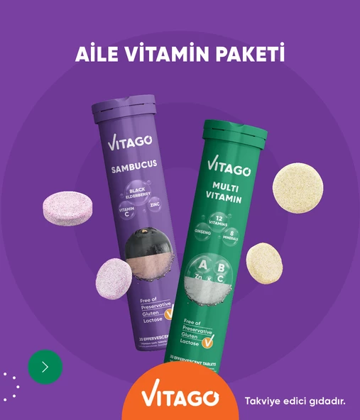 2li-Vitago Sambucus+Multivitamin,20li Efervesan Tablet - 3