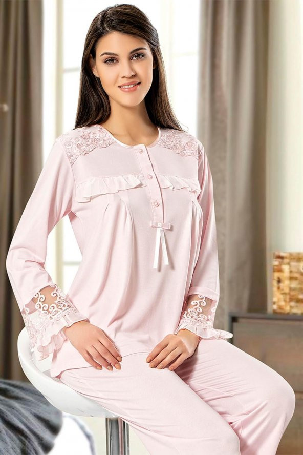 XSES BAYAN 2130 LOHUSA ALT ÜST PİJAMA TAKIM