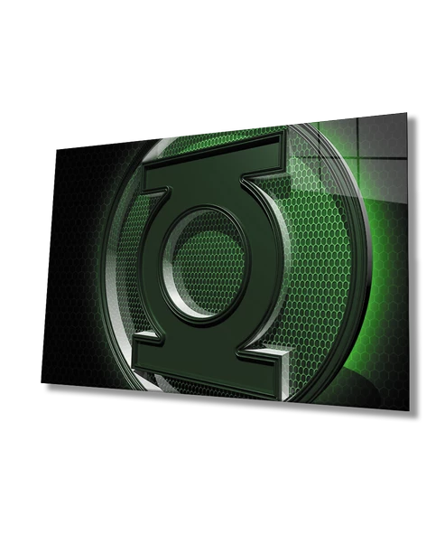 Yeşil Dekoratif ve Modern Cam Tablo   Green ürün görseli