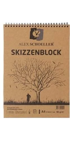 Alex Schoeller Kraft Spiralli Eskiz Blok 90gr A4 60 Yaprak