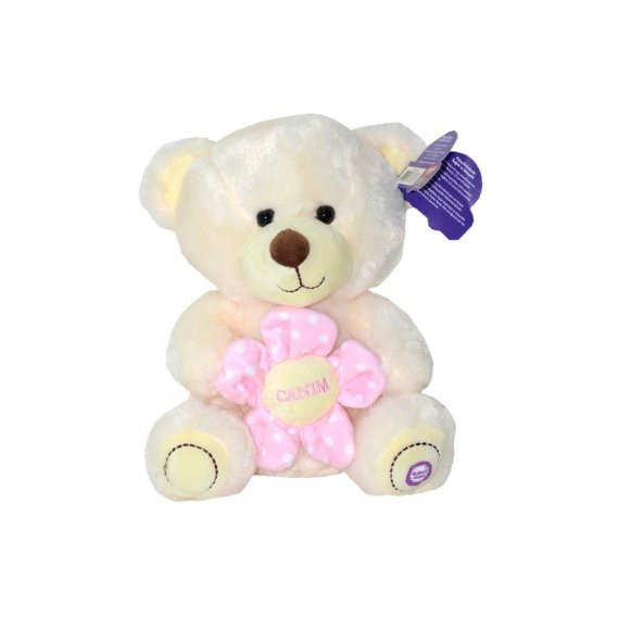 C170432SE Elinde Çiçek Tutan Ayıcık 25cm - Resim 2