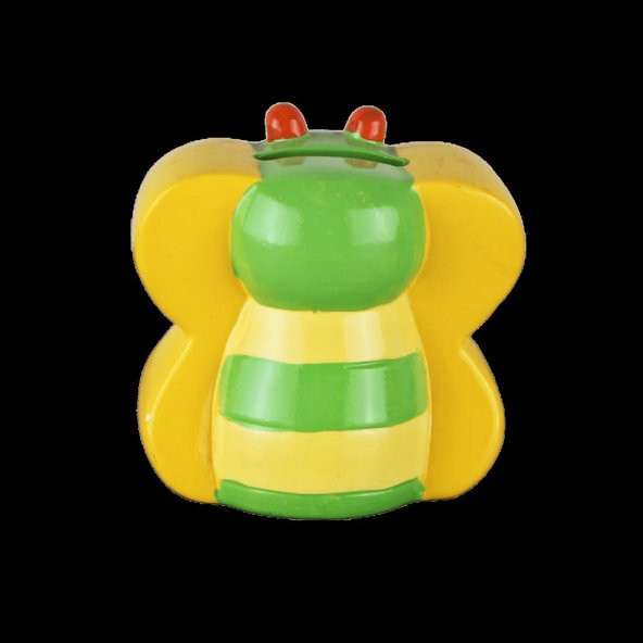 Arı Figürlü Seramik Kumbara Sarı Yeşil - 2