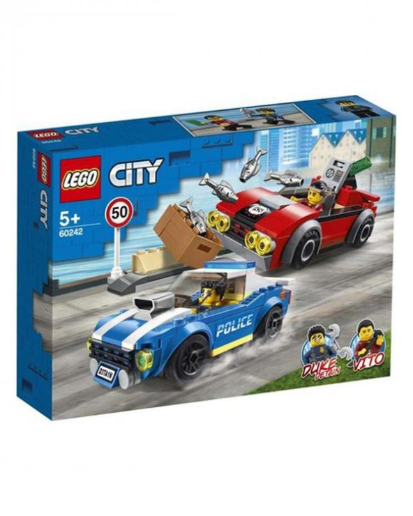 +5 Yaş Polis Otobanda Tutuklama 60242 (Lego City)