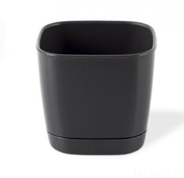 Siyah Dekoratif Saksı-5 Adet - 2