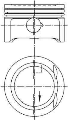 PISTON SEGMAN STD 90.91mm MERCEDES M111 W202 C208 W210 R170