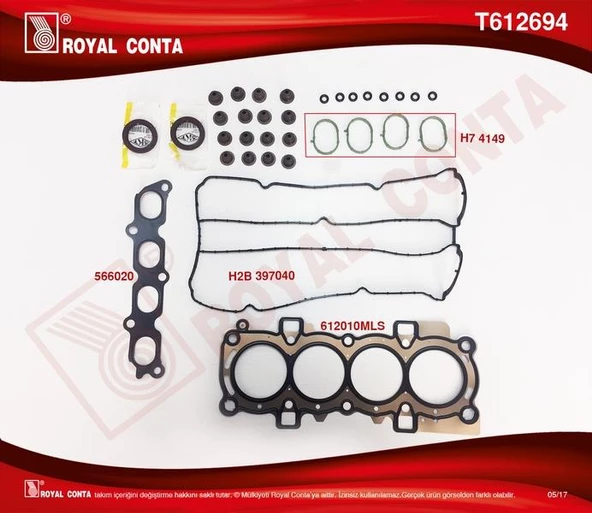 ÜST TAKIM CONTA SKT KEÇELİ S LASTİKLİ SKC .FIESTA VI 1.4 16V 97HP 10/08