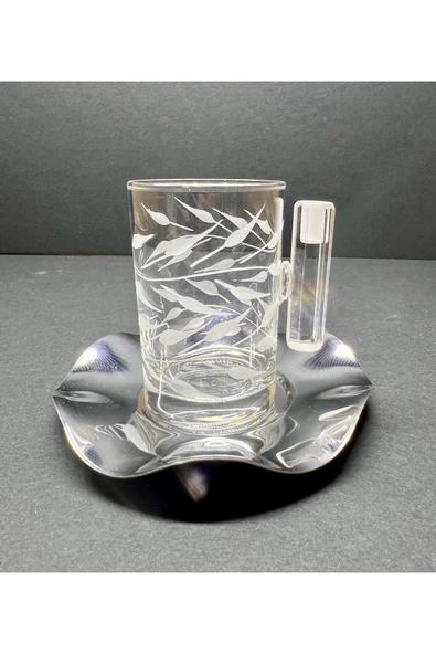 Eslim 18 parça  çay set mırra takım tabak - 2