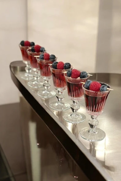 liveisthome 6'lı Dekorlu Cam Kadeh - 2