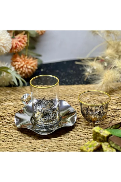 Eslim 18 PARÇA ÇAY FİNCAN BARDAĞI VE MIRRA SETİ