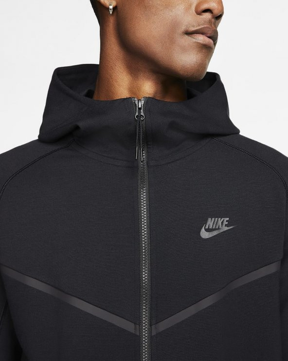 Nike Sportswear Full-zip Hoodie Erkek Kapüşonlu Ceket - Siyah CJ4277-010 - 4