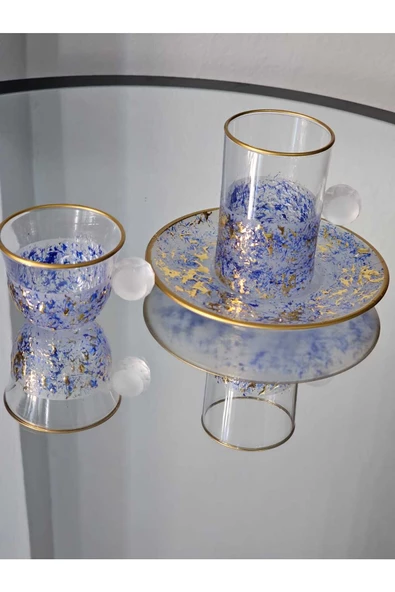 Turkish Store İstanbul 18 Parça Çay Bardak Mırra Takım