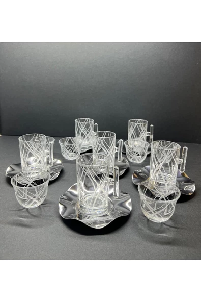 Eslim 18 parça kahve fincan mırra bardak - 4