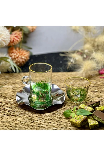 Eslim 18 PARÇA ÇAY FİNCAN BARDAĞI VE MIRRA SETİ