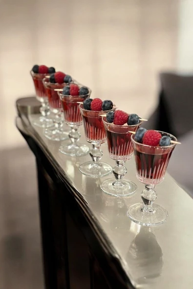 liveisthome 6'lı Dekorlu Cam Kadeh - 3