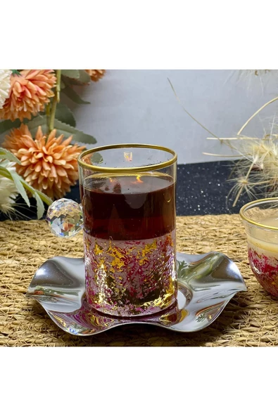 Eslim 18 PARÇA ÇAY FİNCANI VE MIRRA SETİ - 3