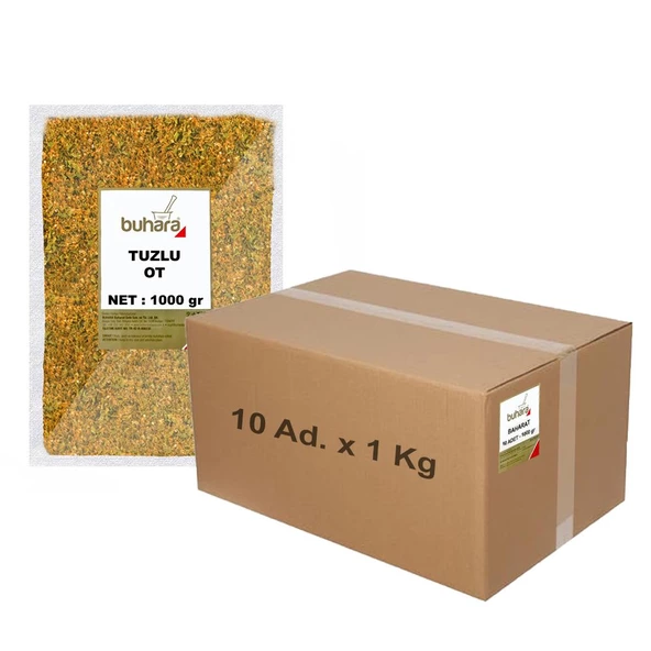 BUHARA TOPTAN TUZLU OT 1 KG x 10 Ad - 10 KG