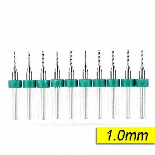 Dremel İçin 10 Parça 1.00 Mm Karbür Delme Mikro Matkap Ucu - 2