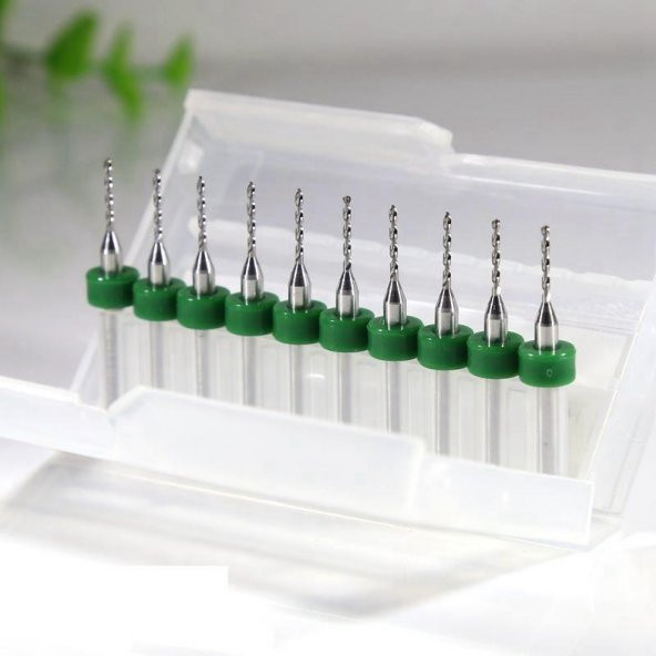 Dremel İçin 10 Parça 1.00 Mm Karbür Delme Mikro Matkap Ucu - 4