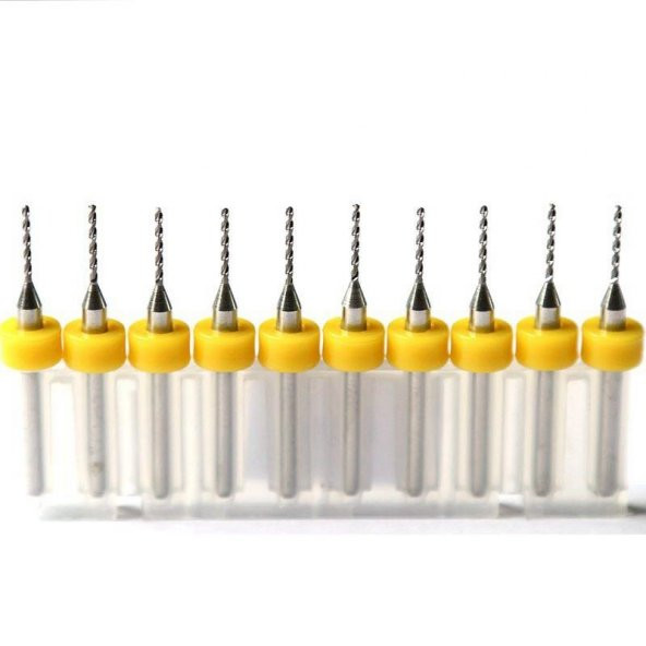 Dremel İçin 10 Parça 1.00 Mm Karbür Delme Mikro Matkap Ucu - 5