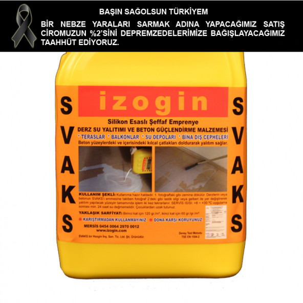 Izogin Svaks Fayans üstü Su Yalıtımı 5 Kg (20 - 25 metrekare için) - 5