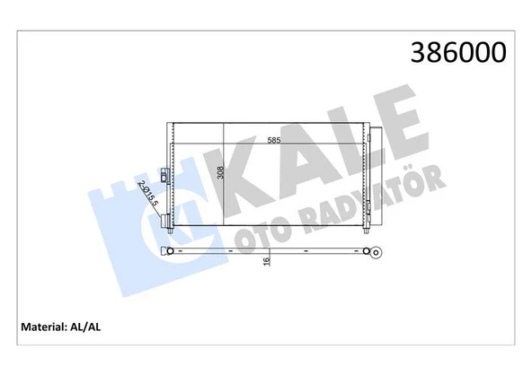 KLİMA RADYATÖRÜ KONDENSER FIAT DOBLO 01 IDEA 04 PUNTO 03 LANCIA YPSILON 06 11 1.2 1.3JTD 1.4 1.9JTD