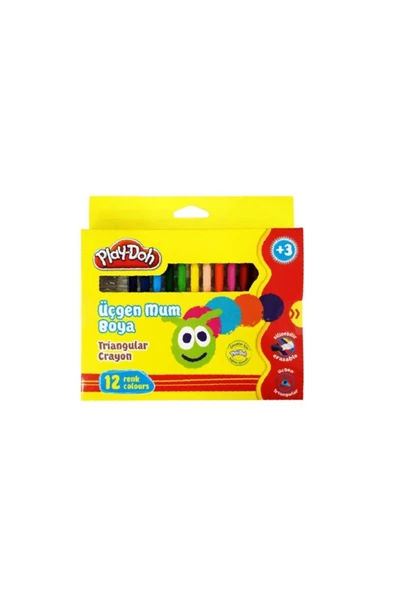 Play Doh Üçgen Crayon Mum Boya 12 Renk