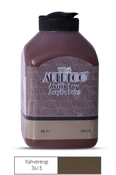 Artdeco Akrilik Ahşap Boyası 500ml 3615 Kahverengi