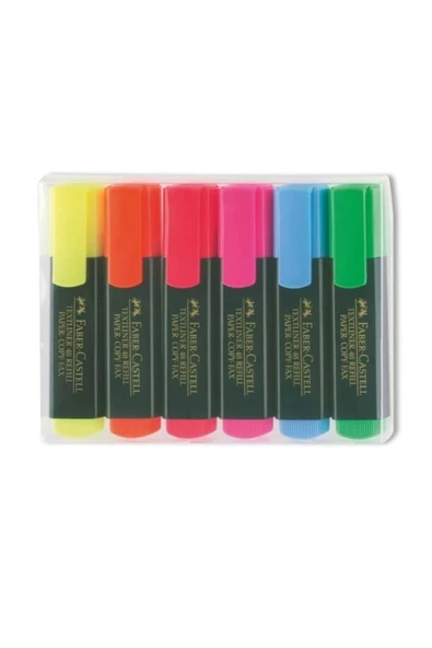 Faber Castell Faber-castell Fosforlu K. 6li Poset