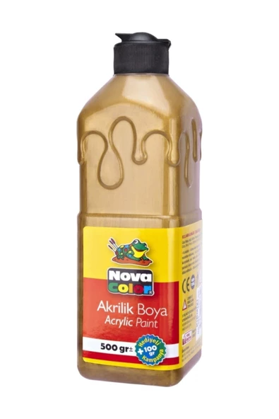 Nova Color Akrilik Boya 500 gr Altın Nc-670