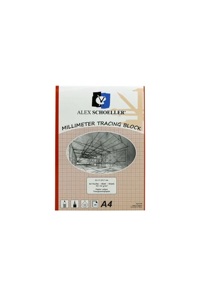 Alex Milimetrik Aydınger A4 Kırmızı 30 Yp Alx-519 - 2