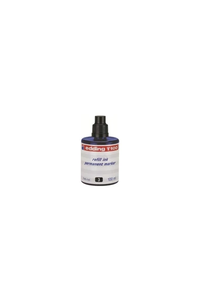 Edding T100 Permanent Kalem Mürekkebi 100 ml - Mavi