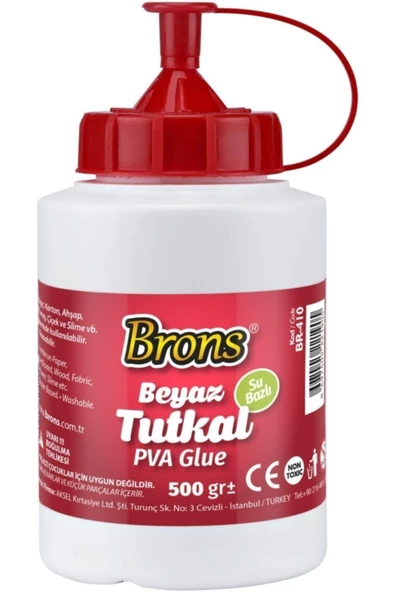 Brons Tutkal 500 gram Beyaz Tutkal (6 ADET)