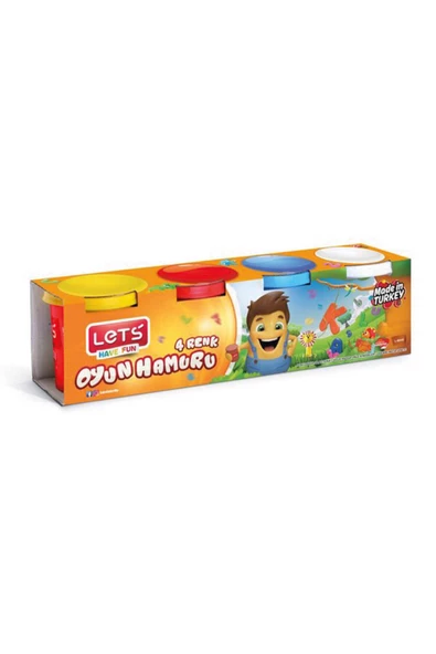 Lets 4 Renk Oyun Hamuru L8440 460gr