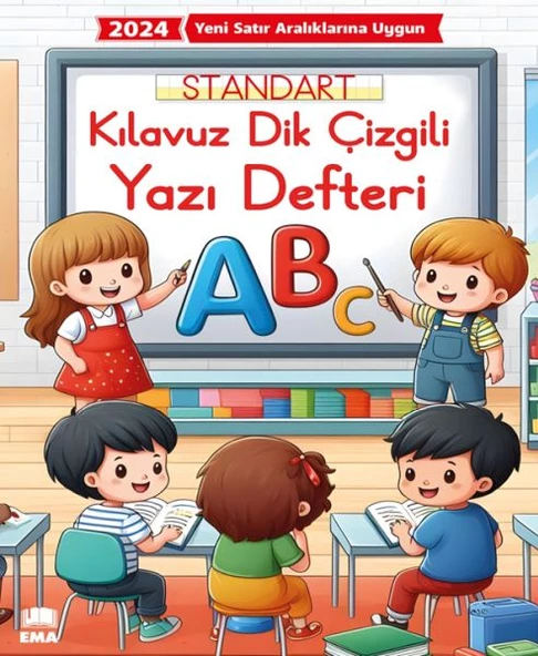 Renkli Standart Kare Çizgili Yazı Defteri A4 Ebat