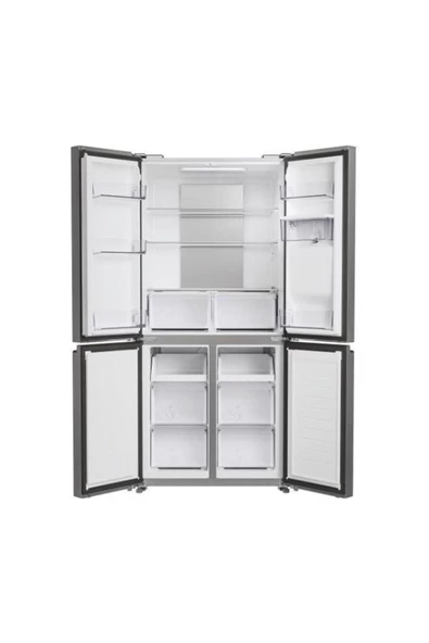 HHCR3818EWPL Gardırop Tipi No Frost 463 Lt Gümüş Buzdolabı - Resim 3