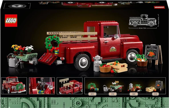 LEGO 10290 Icons Kamyonet  Yetişkinler için Yapım Seti; 1950’lerden Orijinal Klasik bir Kamyonet - 2