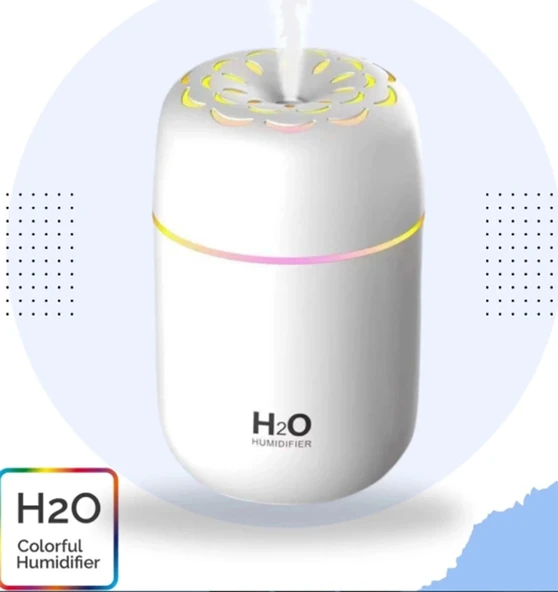 Ortam Nemlendirici Araç İçi Ev Ofis Rgb Renkli Işıklı Buhar makinası - 4